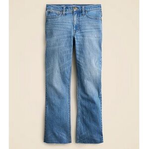 J. Crew Women’s 9” Demi Boot Crop Jeans Clyde Wash Raw Hem Size 36